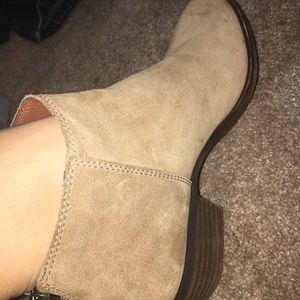 Lucky Brand tan booties